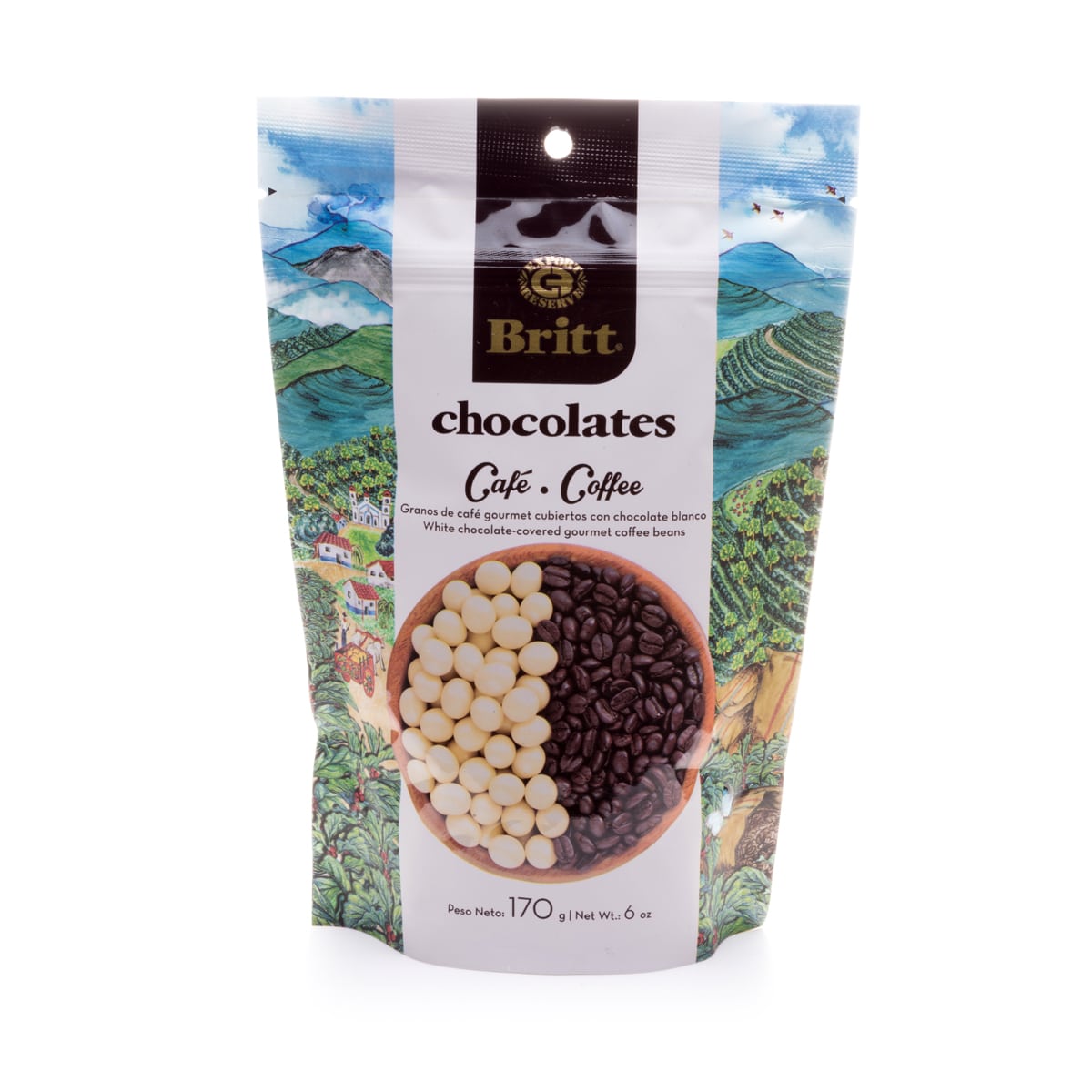 White Chocolate Covered Coffee Beans